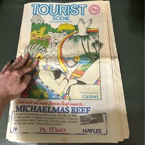 Vintage 1987 Australian Tourist Travel Newspaper Magazine